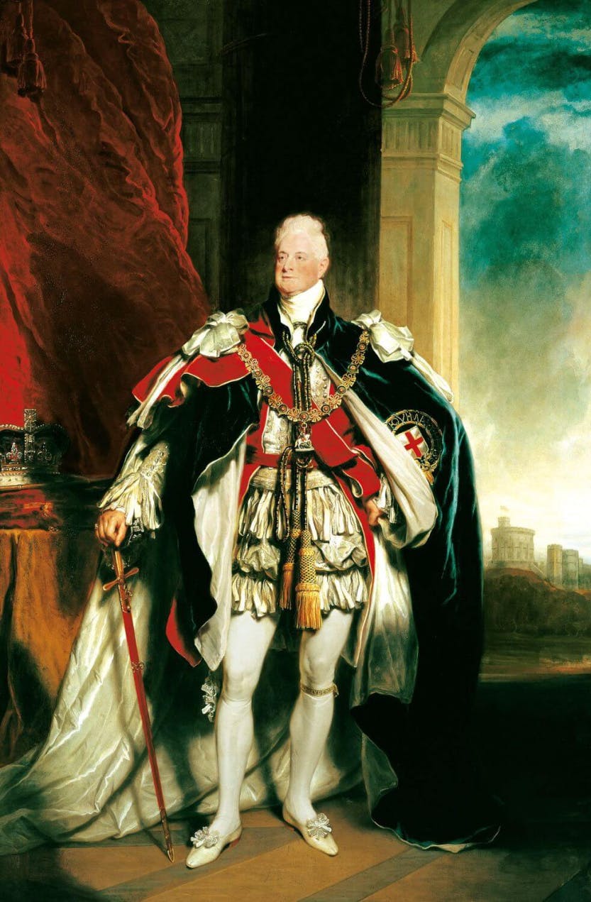 Painting of William IV in his Garter Robes.