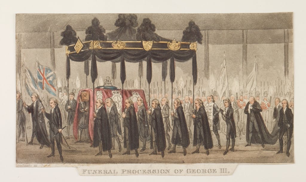Illustration of Funeral Procession of George III.