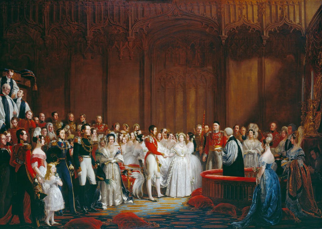 The Marriage of Queen Victoria and Prince Albert, by Sir George Hayter, 1840. Royal Collection Trust/© Her Majesty Queen Elizabeth II 2018.