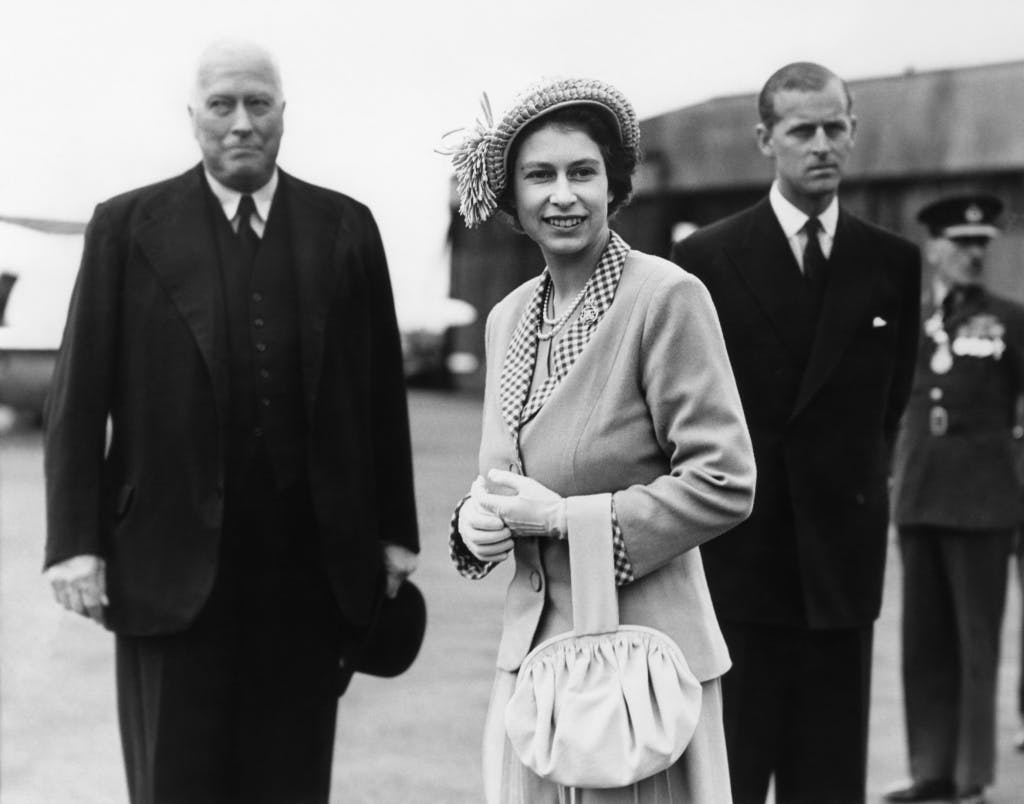 Princess Elizabeth arrives in Belfast for tour, 1949