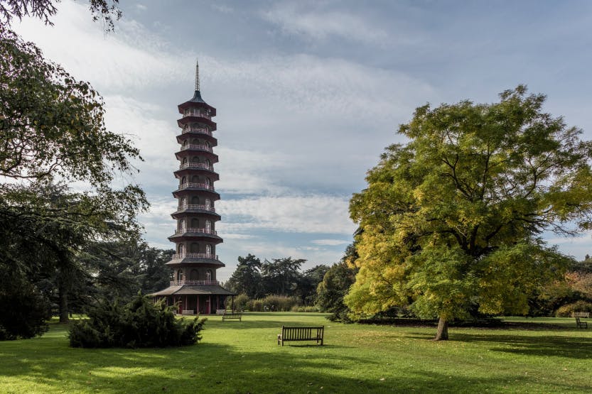 Long shot of The Great Pagoda before restoration 2015