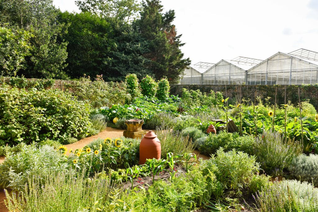 Promo event at Kew Palace - Savour the Sights of Kew. A general view of the Kitchen Garden where a drinks reception is to be held.