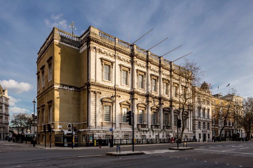 Banqueting House exterior on Whitehall, London
