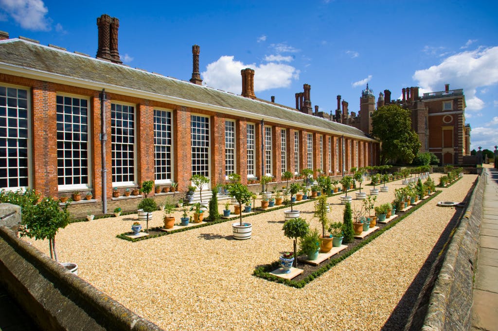 The Lower Orangery was built upon request of Queen Mary II to house her collection of exotic plants, which included cacti, orange and lemon trees, 2007.