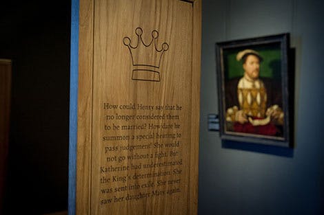 Photo of an exhibition at the Young Henry exhibition at Hampton Court Palace