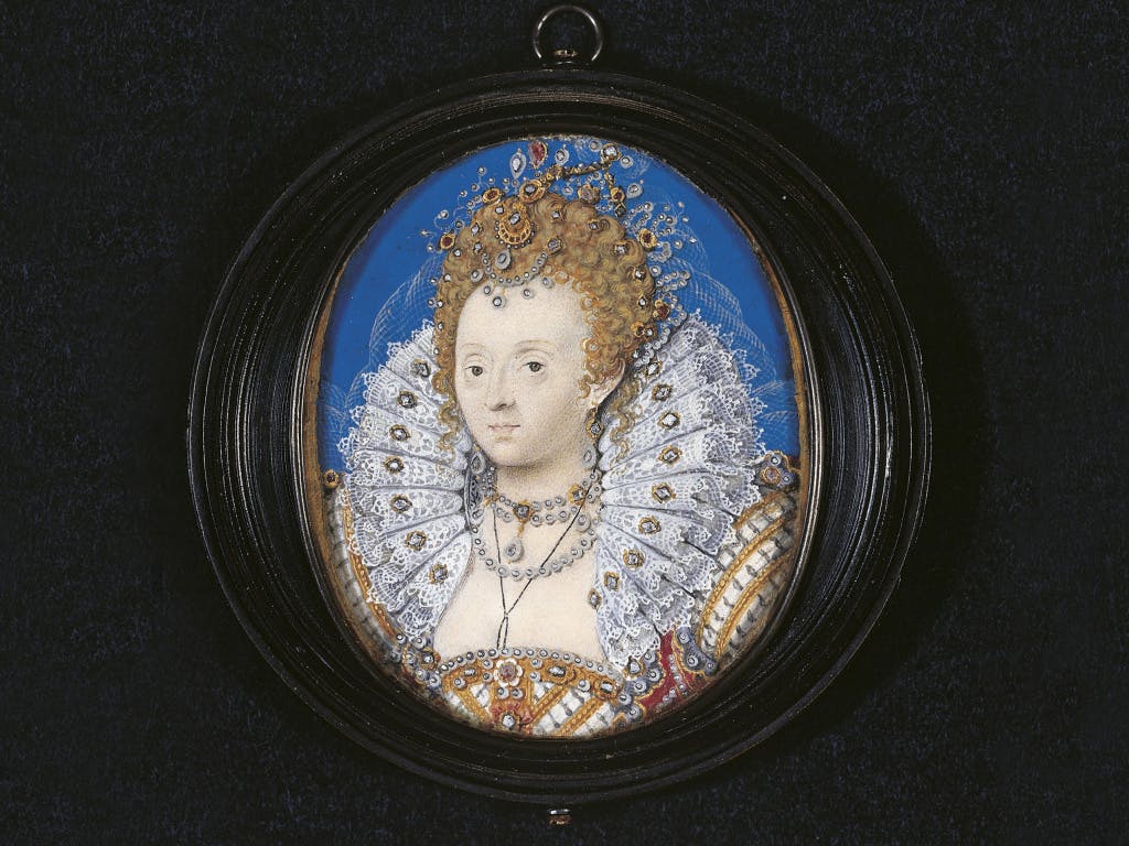 Portrait of Queen Elizabeth I - miniature.
