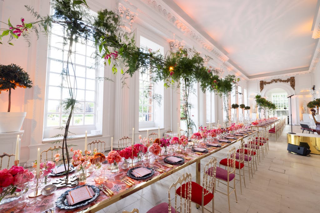 The Orangery Dinner. Suppliers, Florist: Mary Jane Vaughn, Caterer: Rhubarb, Entertainment: ALR Music, Production: Wise Production, Furniture: Options Great hire, Tipis: 10x15.