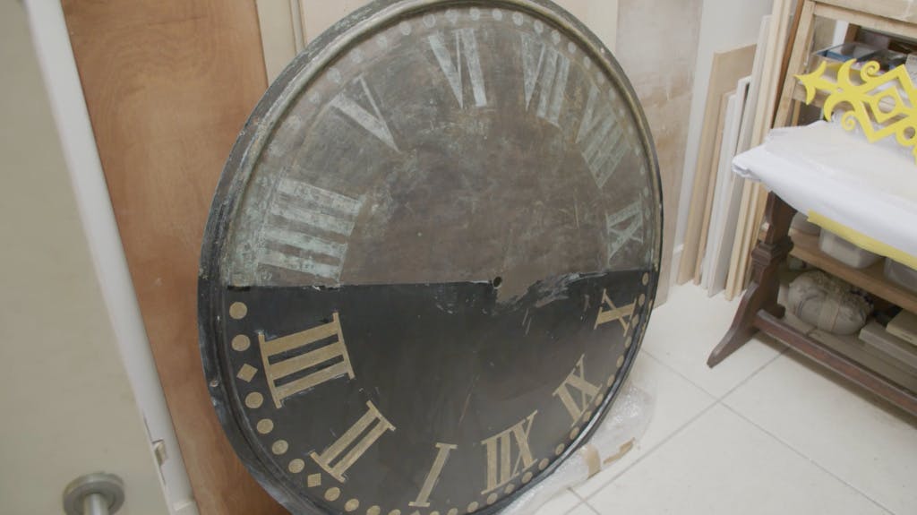 Restoring Hillsborough's Courthouse Clock.
