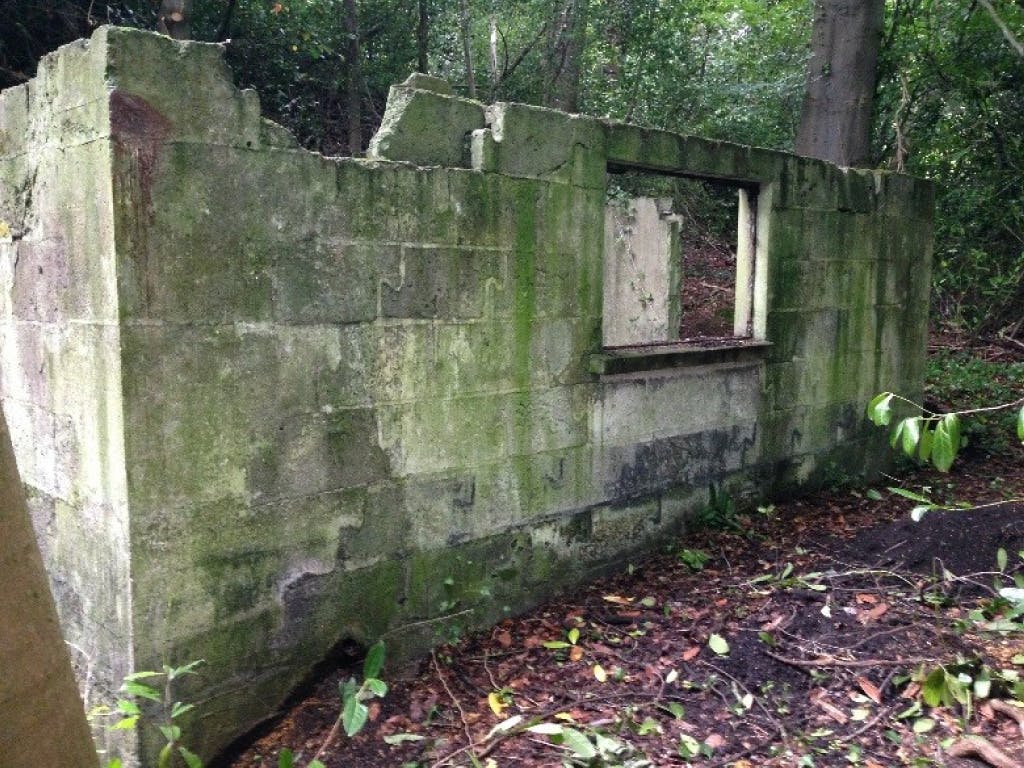 The Hydro House at Hillsborough Castle in ruins in 2014.